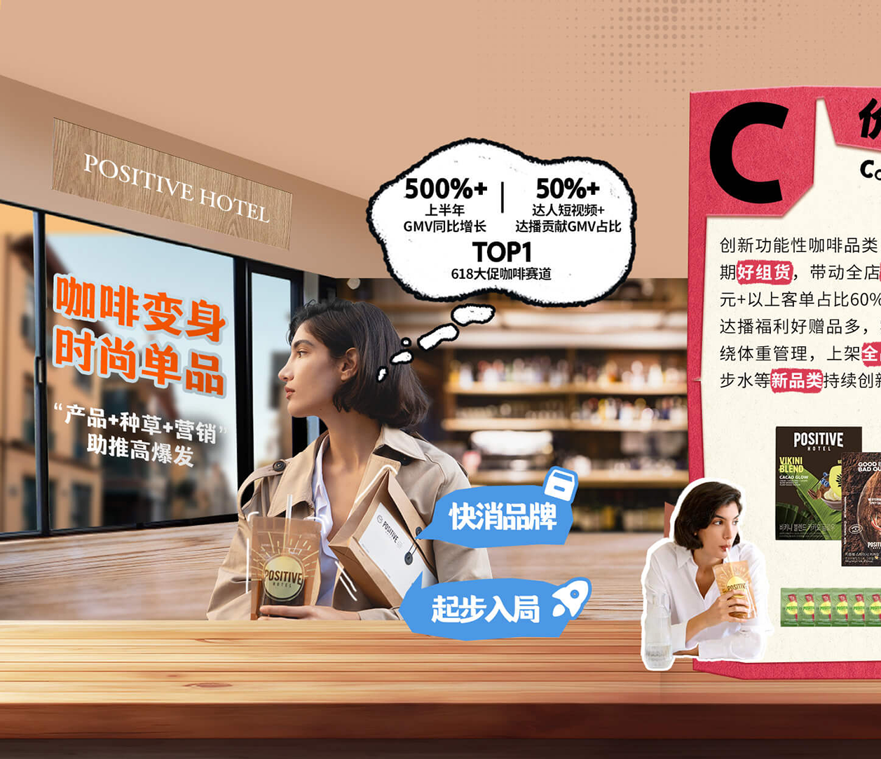 快消品随时咖啡不用杯起步入局抖音